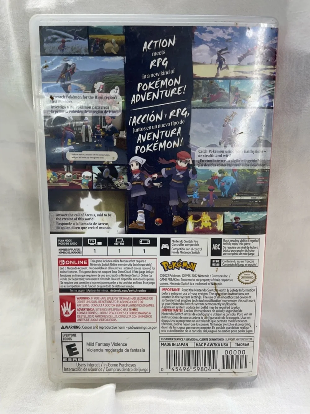 Nintendo Switch Pokémon Legends: Arceus - Blue/Multicolor Case